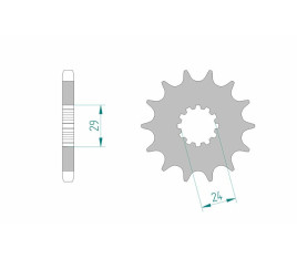 Pignon AFAM acier standard 24601 - 530