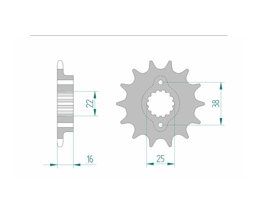 Pignon AFAM acier standard 52604 - 520