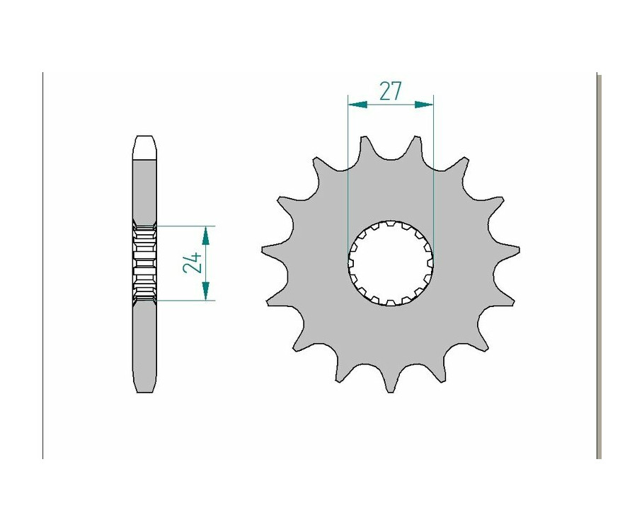 Pignon AFAM acier standard 22900 - 530