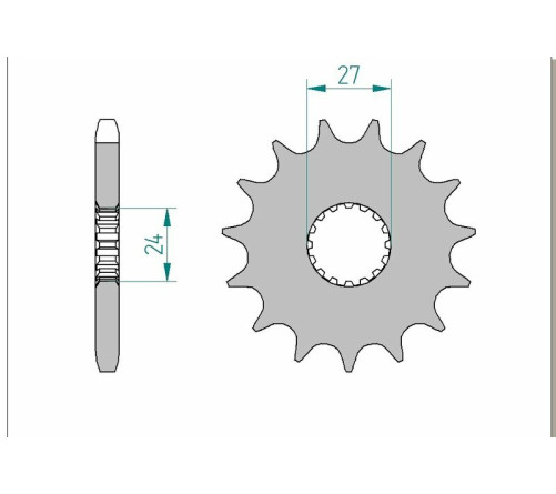 Pignon AFAM acier standard 22900 - 530