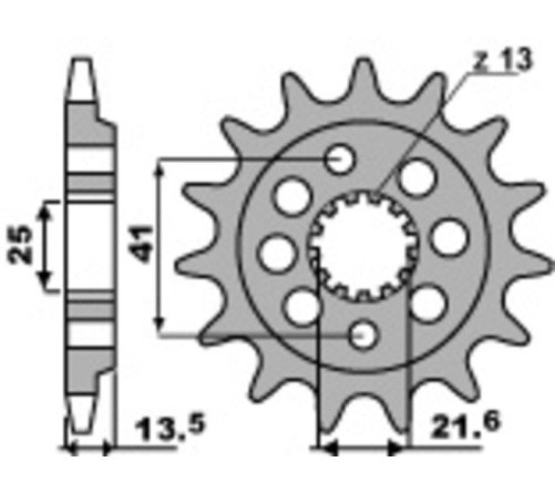 Pignon PBR acier standard 2099 - 520