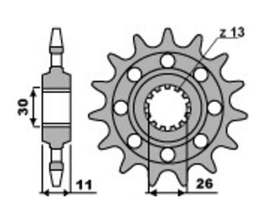 Pignon PBR acier standard 579M - 520