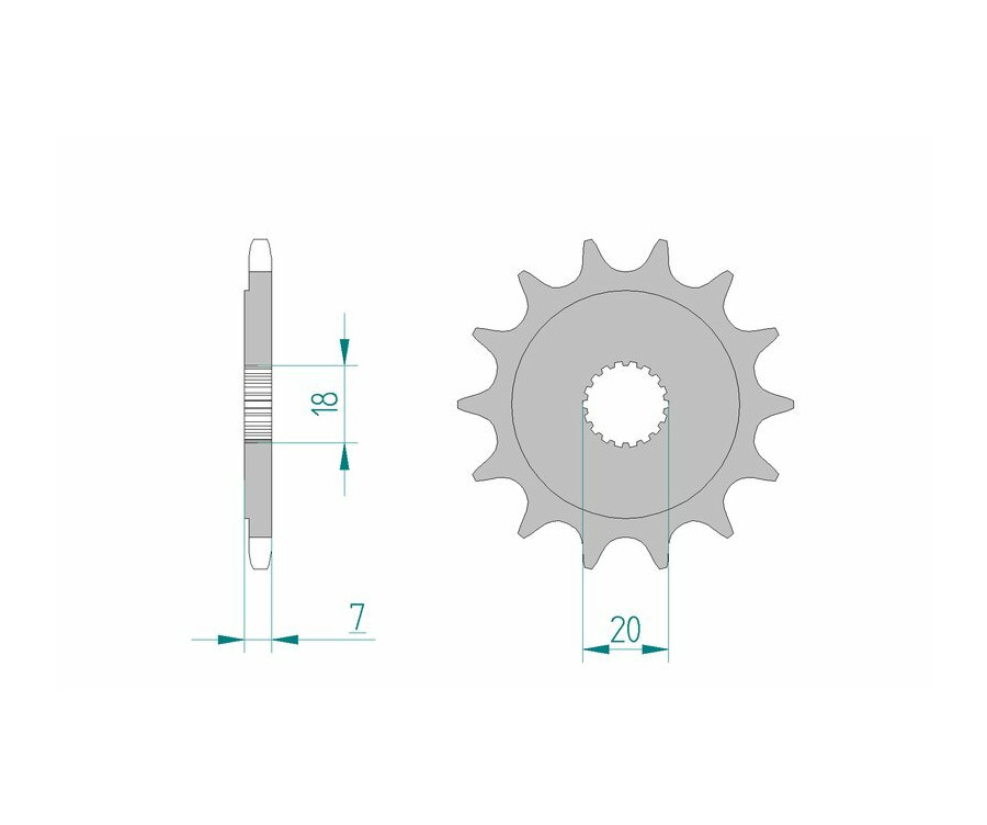 Pignon AFAM acier standard 22202 - 520