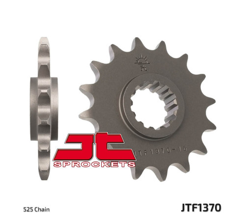 Pignon JT SPROCKETS acier standard 1370 - 525 - 1077237002