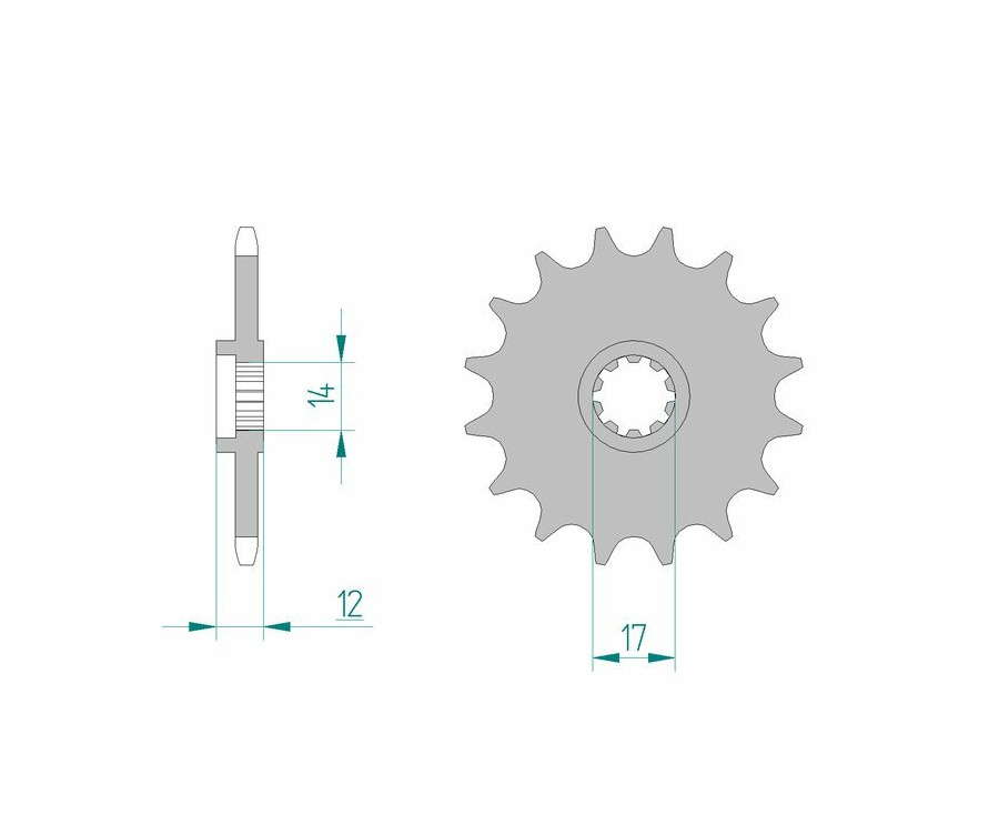 Pignon AFAM acier standard 58102 - 420