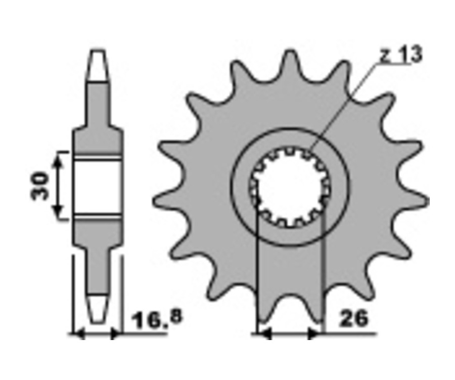 Pignon PBR acier standard 347M - 520