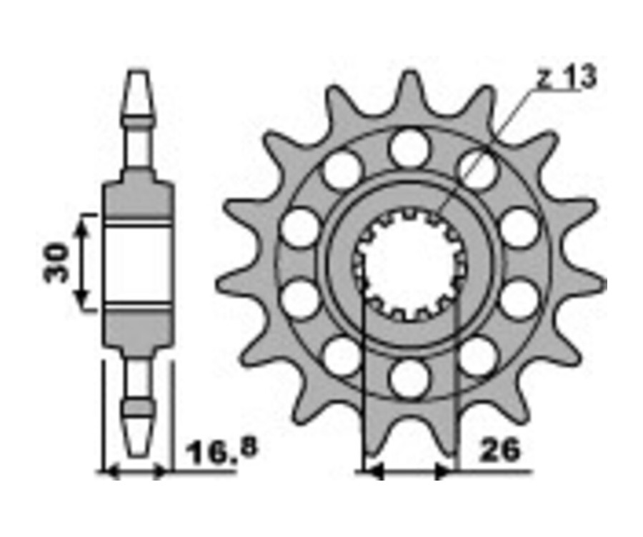 Pignon PBR acier standard 347M - 520