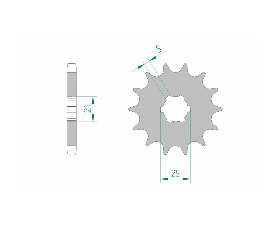 Pignon AFAM acier standard 30301 - 530