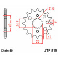 Pignon JT SPROCKETS acier standard 519 - 530