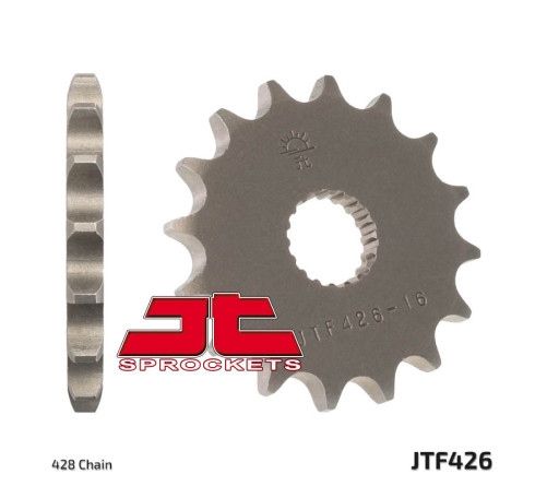 Pignon JT SPROCKETS acier standard 426 - 428 - 1077383002