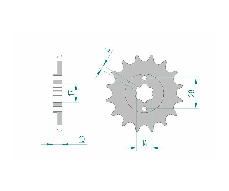 Pignon AFAM acier standard 49100 - 420