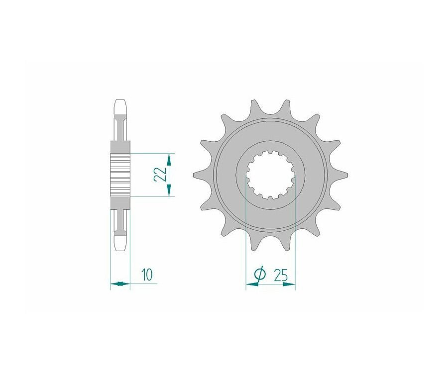 Pignon AFAM acier standard 94312 - 520