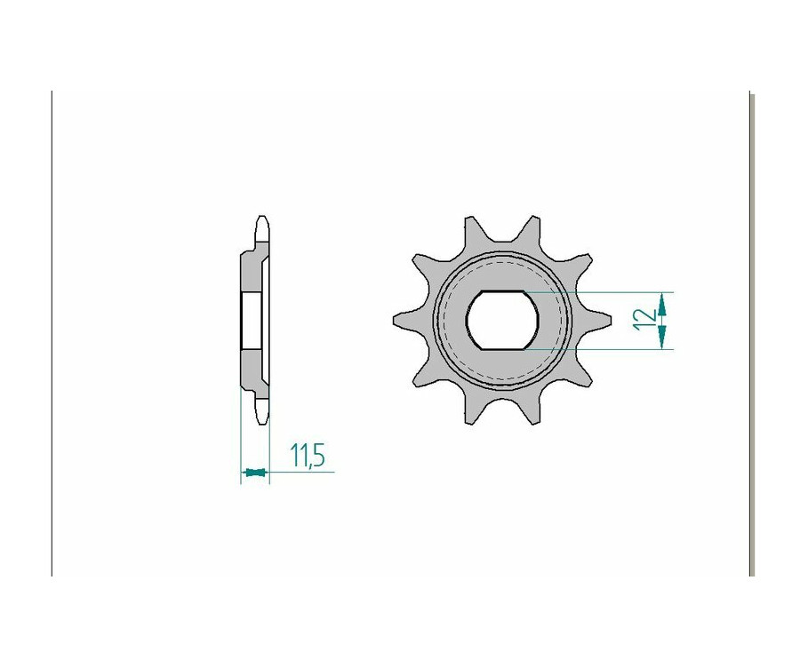 Pignon AFAM acier standard 94123 - 420