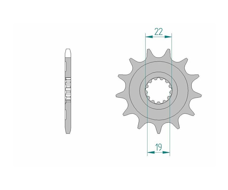 Pignon AFAM acier standard 64305 - 520