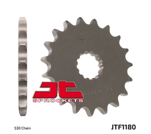 Pignon JT SPROCKETS acier standard 1180 - 530 - 1077209002