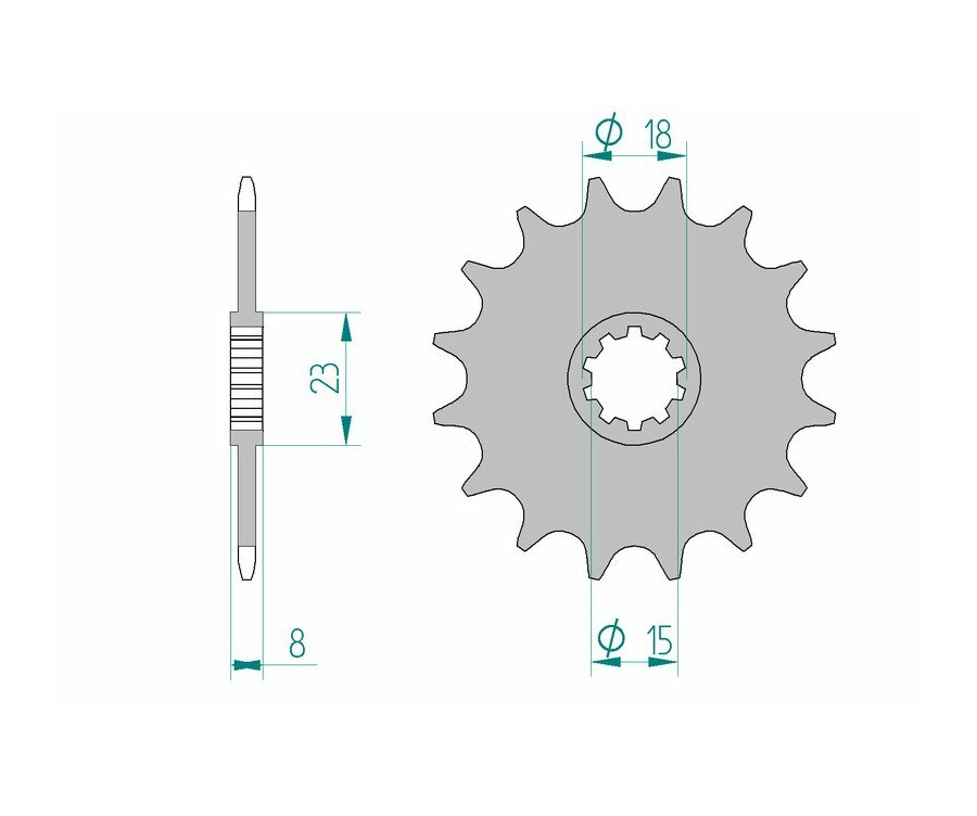 Pignon AFAM acier standard 94108 - 415