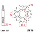 Pignon JT SPROCKETS acier standard 781 - 525