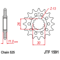 Pignon JT SPROCKETS acier anti-bruit 1591 - 525