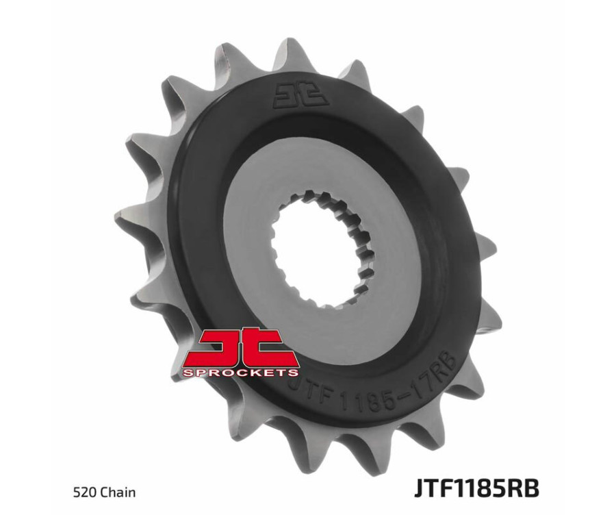 Pignon JT SPROCKETS 17 dents acier anti-bruit pas 520 type 1185