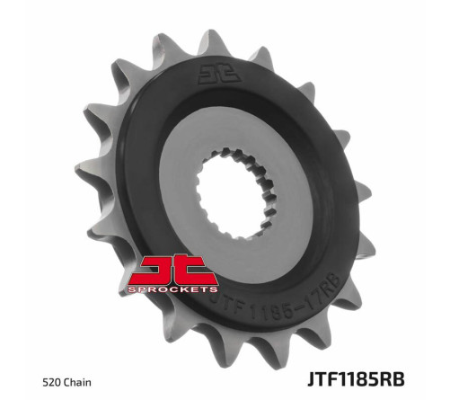 Pignon JT SPROCKETS 17 dents acier anti-bruit pas 520 type 1185