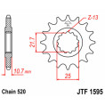 Pignon JT SPROCKETS acier standard 1595 - 520