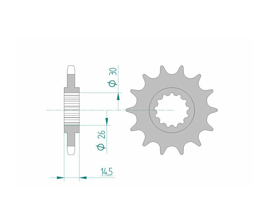 Pignon AFAM acier standard 20611 - 525