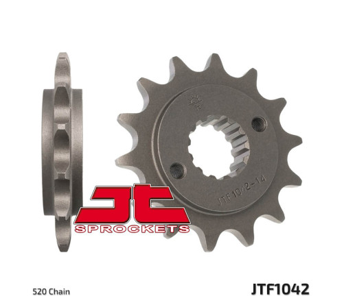 Pignon JT SPROCKETS acier standard 1042 - 520 - 1077200001