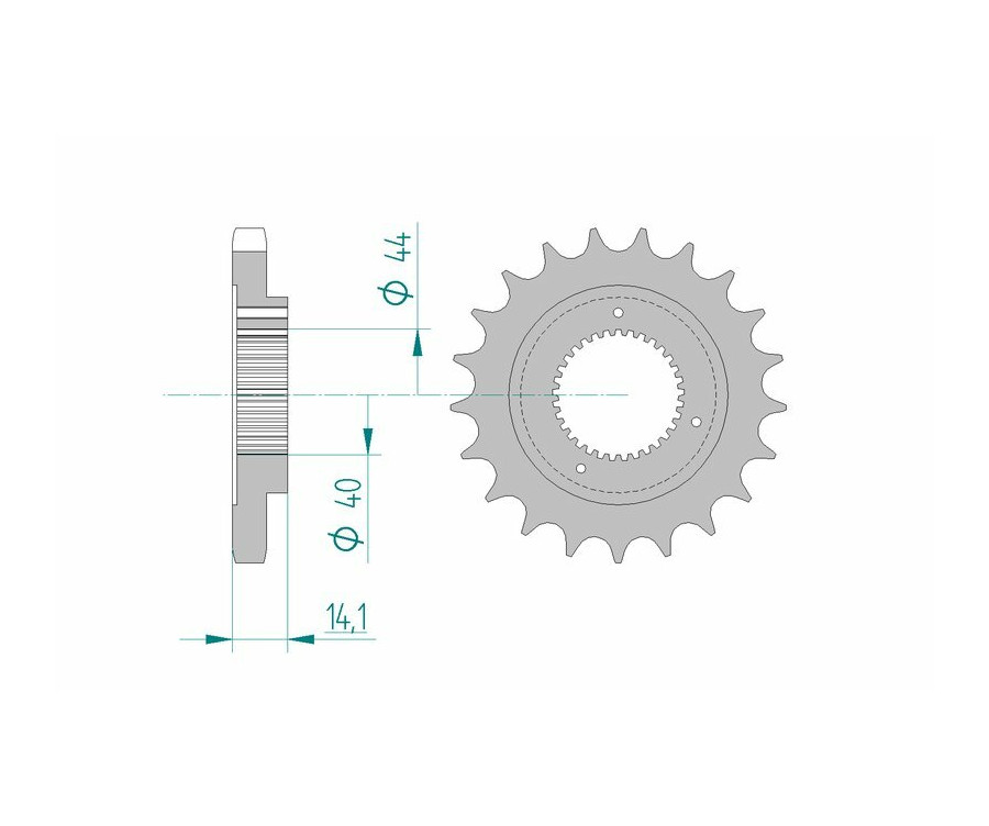 Pignon AFAM acier standard 94602 - 530