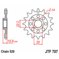 Pignon JT SPROCKETS acier standard 707 - 520