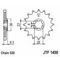 Pignon JT SPROCKETS acier standard 1450 - 520