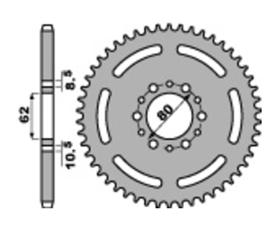 Couronne PBR acier standard 845 - 520