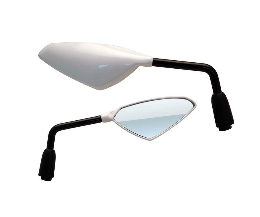 Rétroviseur V PARTS Wind universel M10/125 - blanc