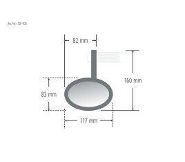 Rétroviseur embout de guidon SHIN YO Lino