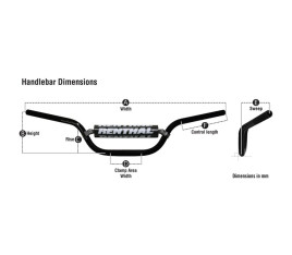 Guidon RENTHAL Twinwall 999 McGrath/KTM SX125-450