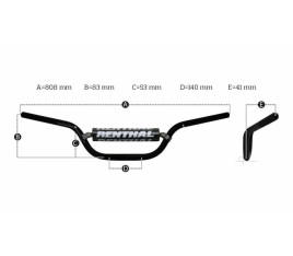 Guidon RENTHAL Fatbar 822 KTM Low