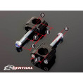 Pontets de guidon RENTHAL 36Tech Ø36mm Fatbar®36 Suzuki