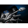 Levier de frein repliable/réglable LIGHTECH Alien alu inserts caoutchouc noir - LEVD123K Suzuki GSX-S1000