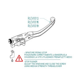 Kit leviers repliables/réglables LIGHTECH magnésium/aluminium