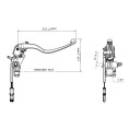 Maître-cylindre de frein BREMBO Ø16x21mm titane