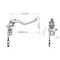 Maître-cylindre de frein BREMBO Ø18x21mm titane