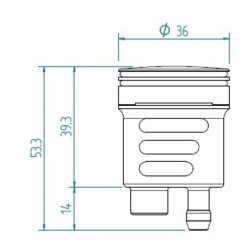 Bocal LIGHTECH 16cm³ - 1122889006