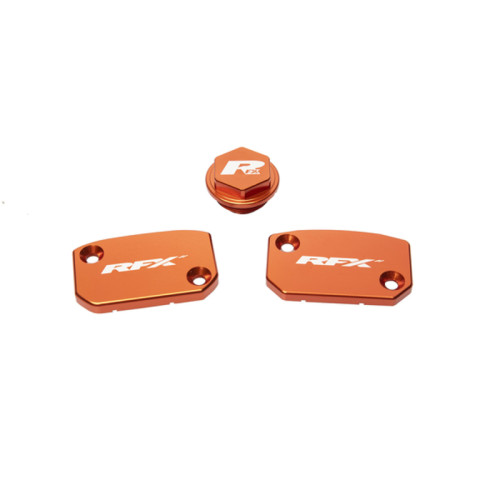 Jeu de bouchons de réservoir RFX Pro (Orange) - KTM SX/SXF (Frein et embrayage Brembo) - 1110893002