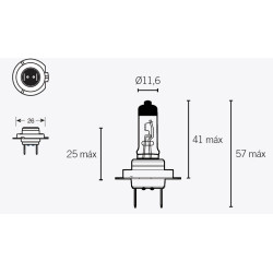 Ampoule V PARTS H7 12V 55W - 1079307