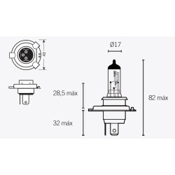 Ampoule V PARTS H4 12V 60/55W