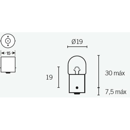 Ampoule TECNIUM R5 12V 5W - x10 - 1079295