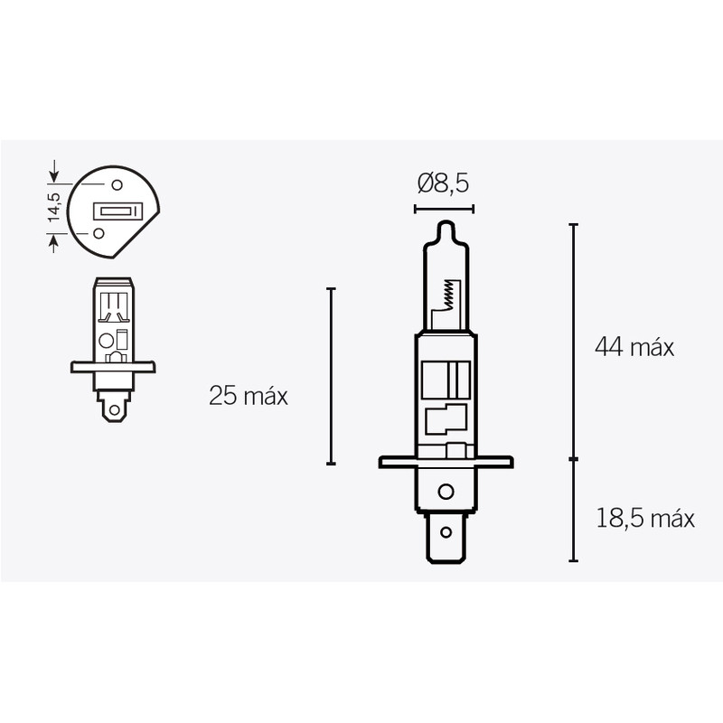 Ampoule V PARTS H1 12V 55W