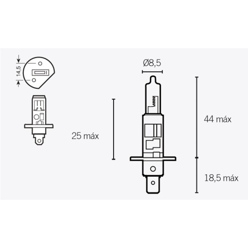 Ampoule V PARTS H1 12V 55W - 1079304