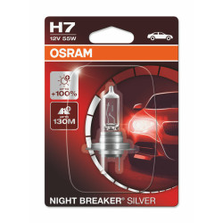 Ampoule OSRAM H7 Night Breaker Silver 12V 60/55W PX26d - à l'unité