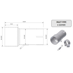 Tube de raccordement MIVV 55 44 mm