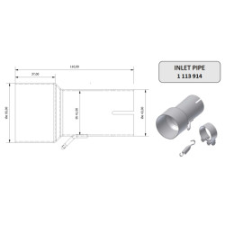 Tube de raccordement MIVV 55 41 mm - 1113914